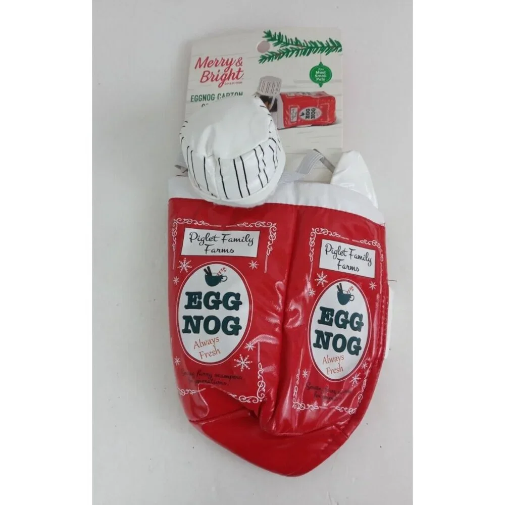 Merry & Bright Eggnog Carton Costume Small Animal Guinea Pig